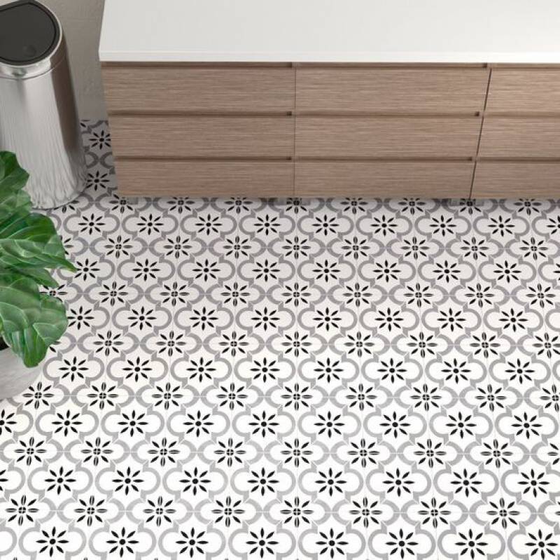 Gạch bông men vuông nhập khẩu kích thước 200*200mm 20140