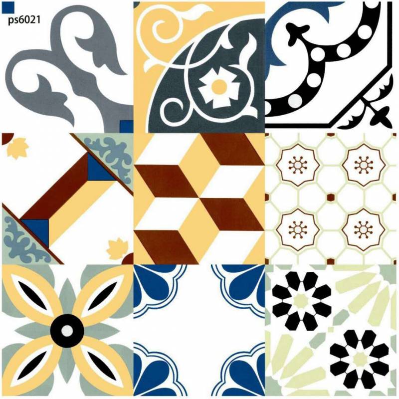 Gạch bông lát nền porcelain kích thước 60x60 men matt PS6021