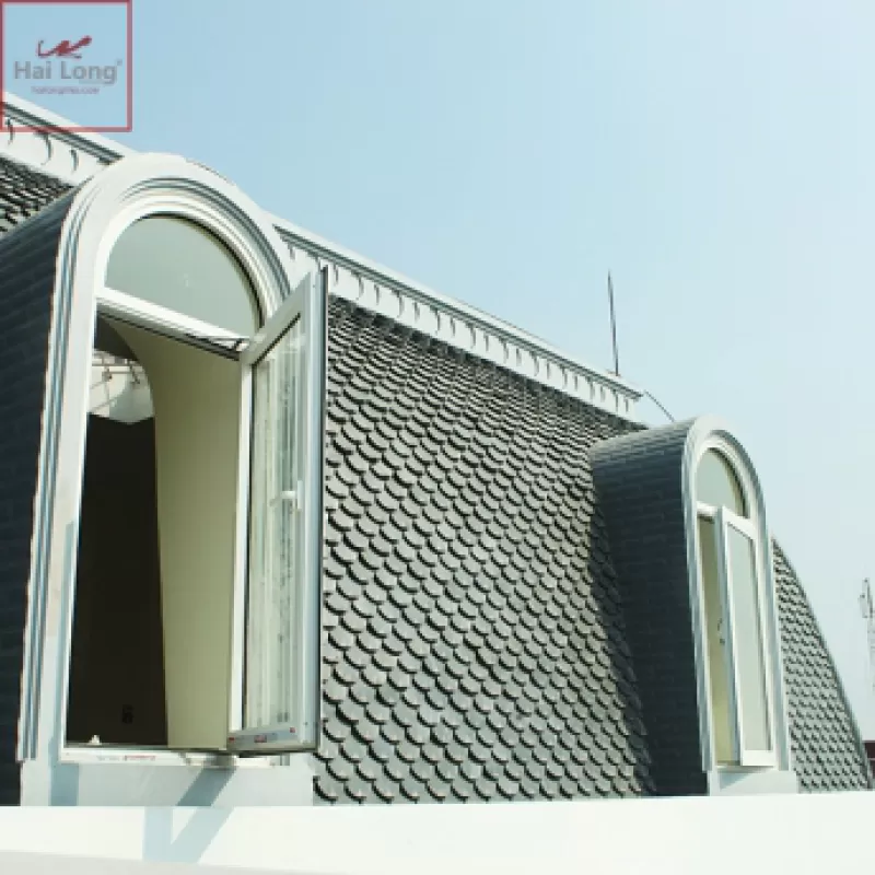 Ngói Mũi Hài tráng men lợp biệt thự tân cổ điển