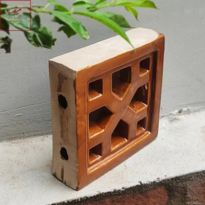 Gạch thông gió 20x20 sứ tráng men Da lươn