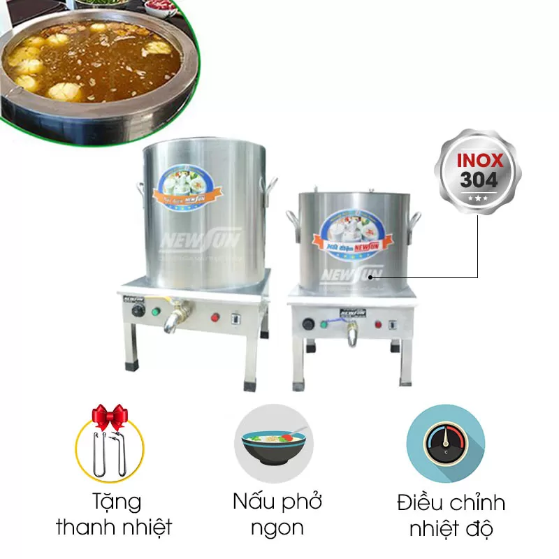 Bộ nồi nấu phở bán 1 buổi