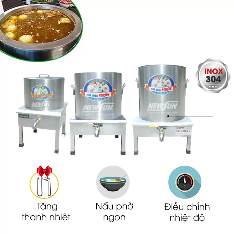 Bộ nồi nấu phở bán cả ngày