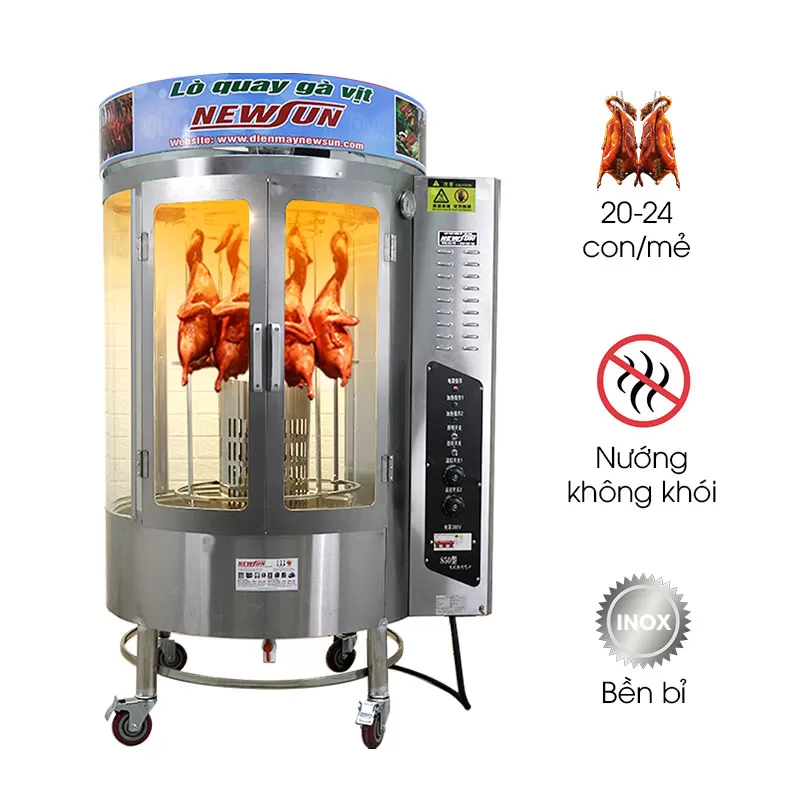 Lò quay gà vịt dùng điện 850