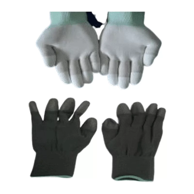 Găng tay sợi poly phủ PU ngón tay GTBH-18735 