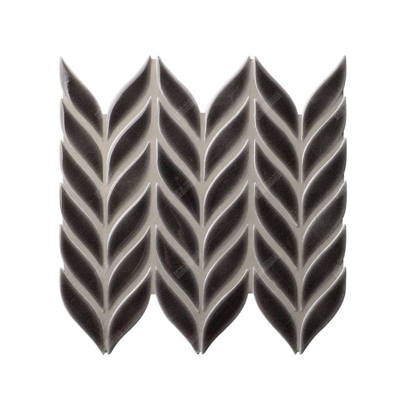 Gạch mosaic gốm rạn nâu bóng MM-Mosaic 86*23*8mm ZGF3301