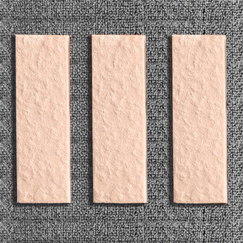 Gạch thẻ ốp tường ngoại thất màu hồng 45x145mm 45811