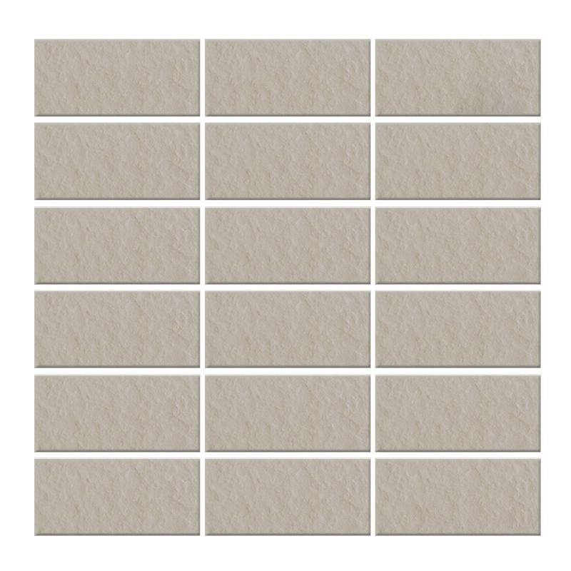 Gạch thẻ ốp tường màu xám nhạt bề mặt sần 45x95mm 4931