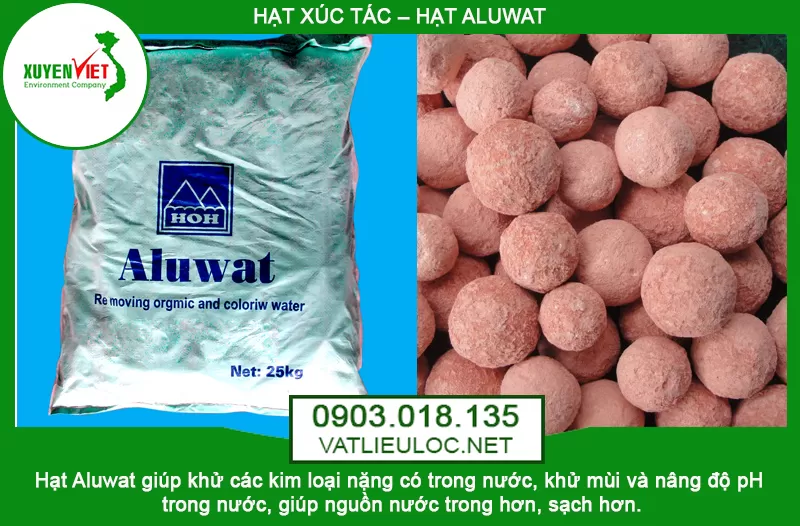 Hạt Aluwat Lọc Nước Khử Kim Loại, Khử Mùi – Phân Phối 0903.018.135