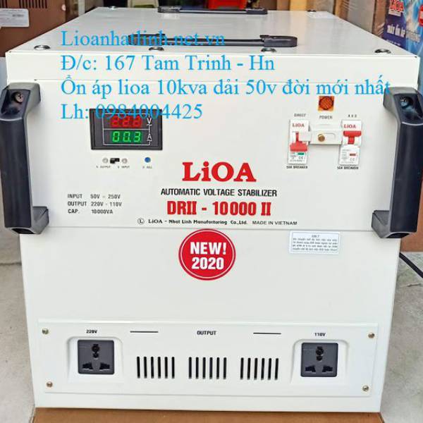ỔN ÁP LIOA 10KVA DẢI 50V - 250V ĐỜI MỚI NHẤT HIỆN NAY 