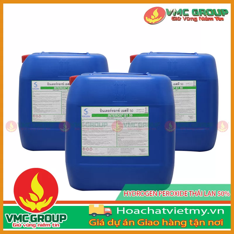 BÁN OXY GIÀ – H2O2 -HYDROGEN PEROXIDE THÁI LAN 50