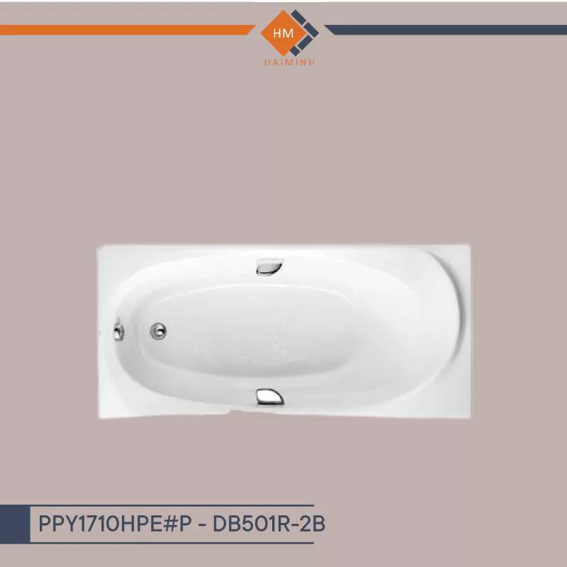 Bồn tắm ngọc trai bao gồm thanh tay vịn - PPY1710HPE#P / DB501R-2B