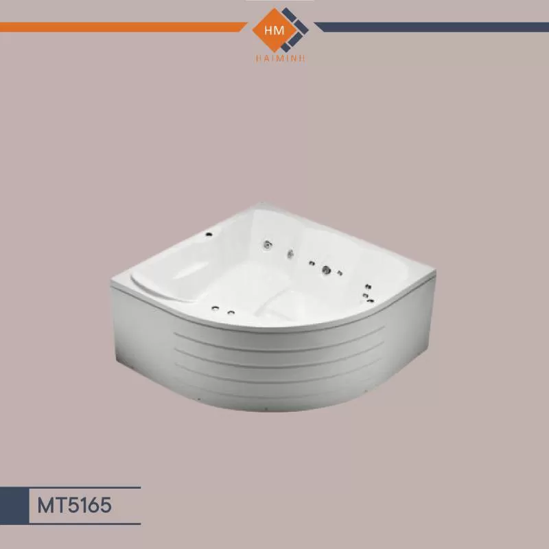 Bồn Tắm Góc Massage Đôi - Chân + Yếm - MT5165
