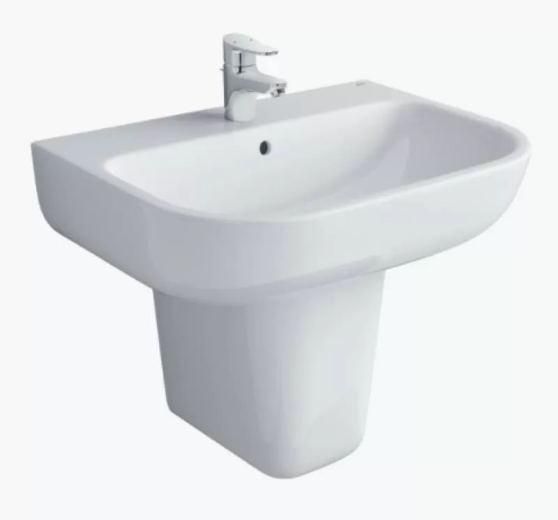 LAVABO INAX L298V FC MÀU TRẮNG + CHÂN NGẮN L-298VC- CODE 100533