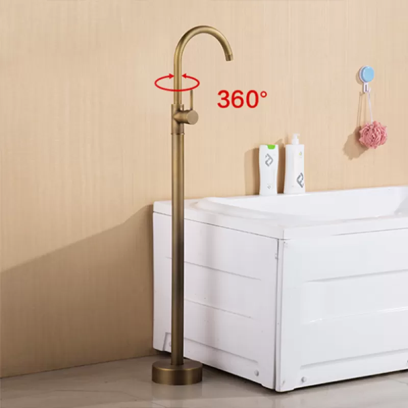 Bronze Chrome Bath Shower Floor Standing Mixer- Code 106393