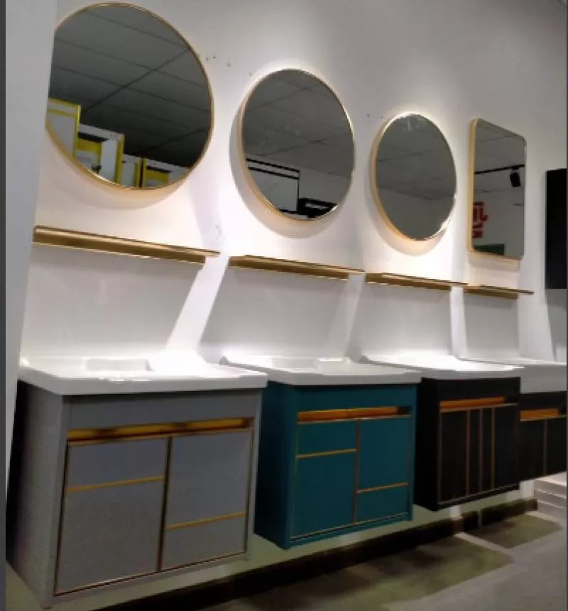 Aluminum Vanity Set – Code106383 – Jade Green/Grey/Black