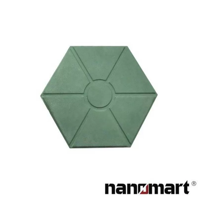 Gạch bê tông lục giác màu xanh lá