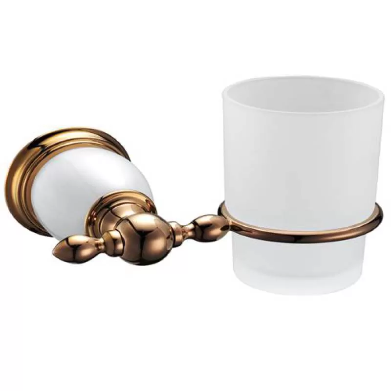 Kệ cốc đơn Haruki G-3301 đá trắng vàng