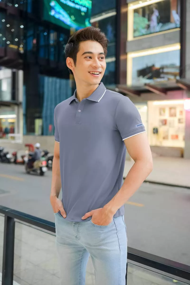 Áo Polo nam Thanh Xuân chất liệu vải thun lạnh cao cấp
