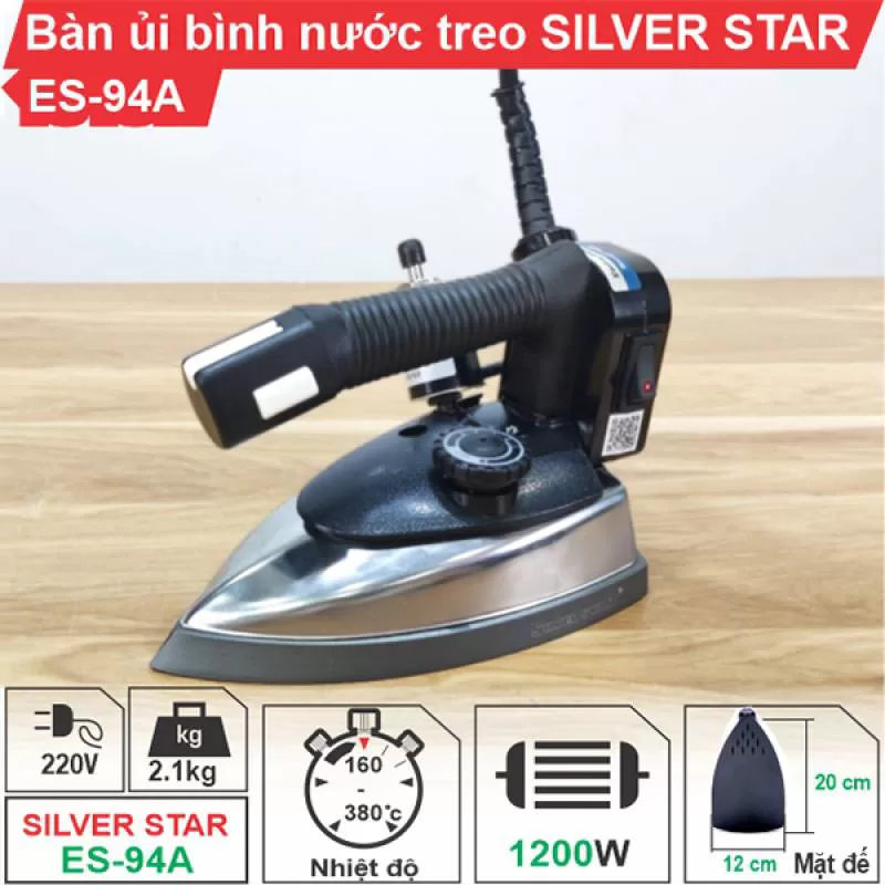 Bàn ủi hơi nước treo Silver Star ES-94A nhỏ gọn, chính hãng 