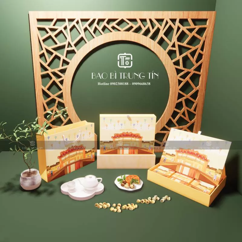 Hộp bánh trung thu Thu Phố Hội 2023 từ Bao bì Trung Tín
