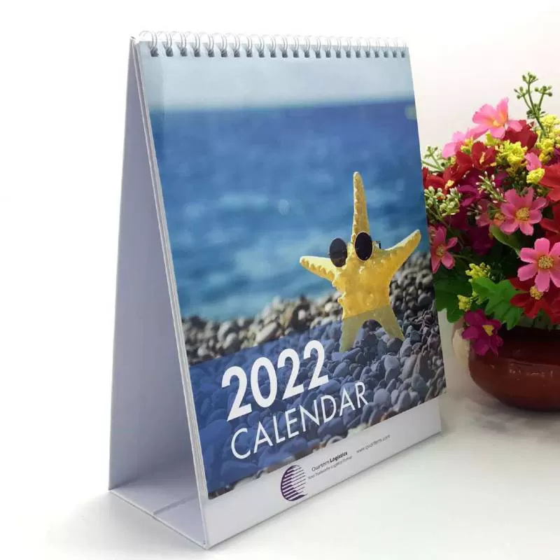 Mẫu lịch để bàn logistics công ty Quanterm Logistics 2022