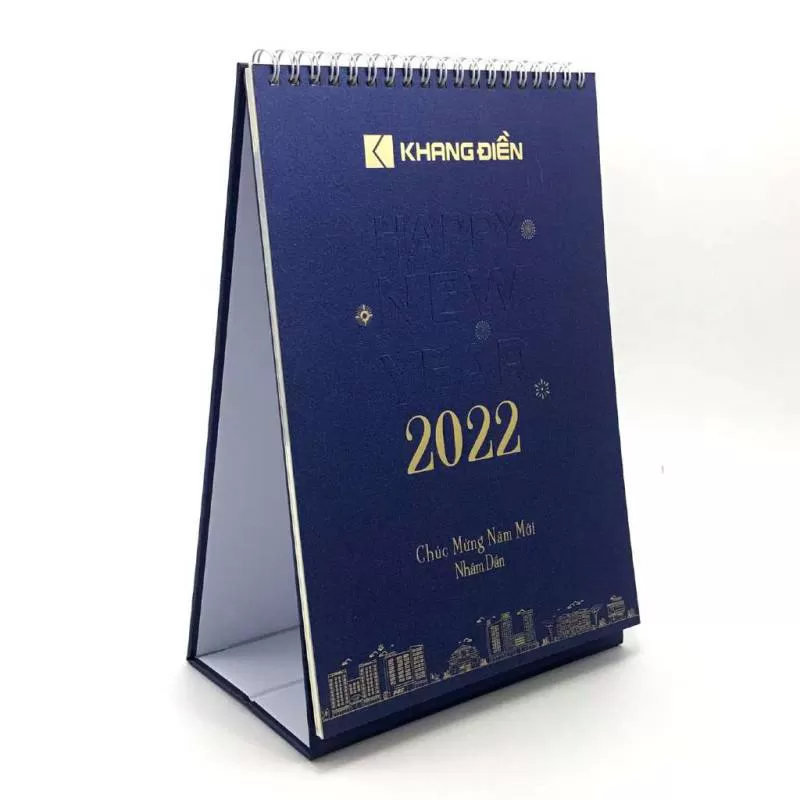 Mẫu lịch để bàn doanh nghiệp Khang Điền 2022 thiết kế riêng