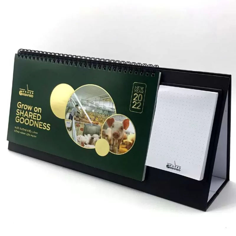 Tham khảo mẫu lịch bàn quà tặng doanh nghiệp Greenfeed 2022