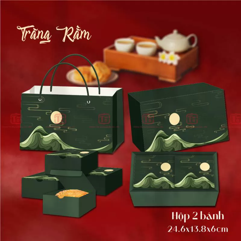 Hộp bánh trung thu 2023 cao cấp Trăng Rằm