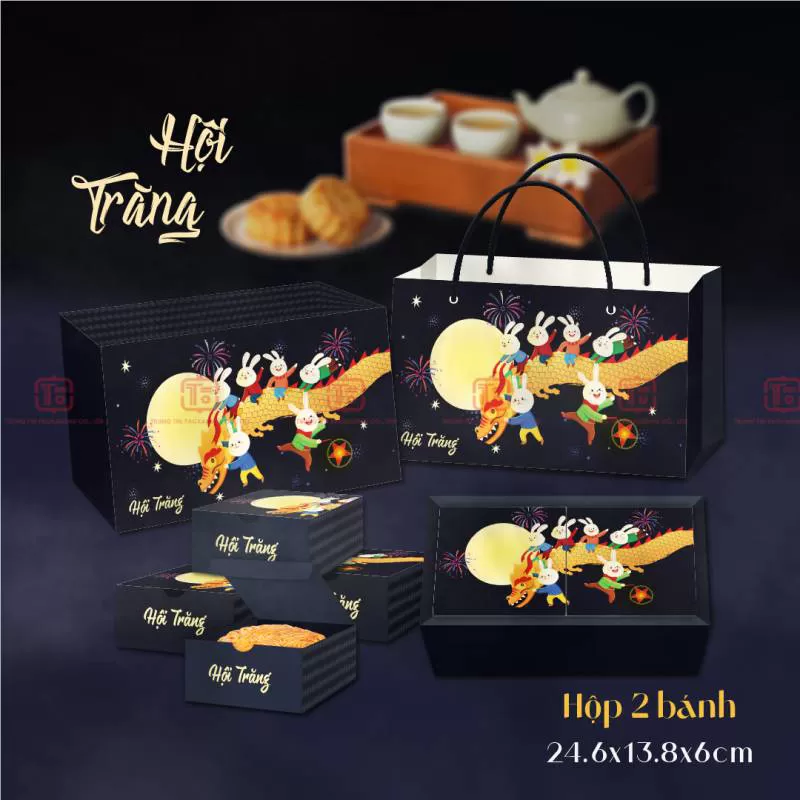 Hộp bánh trung thu Hội Trăng quà tặng doanh nghiệp 2023