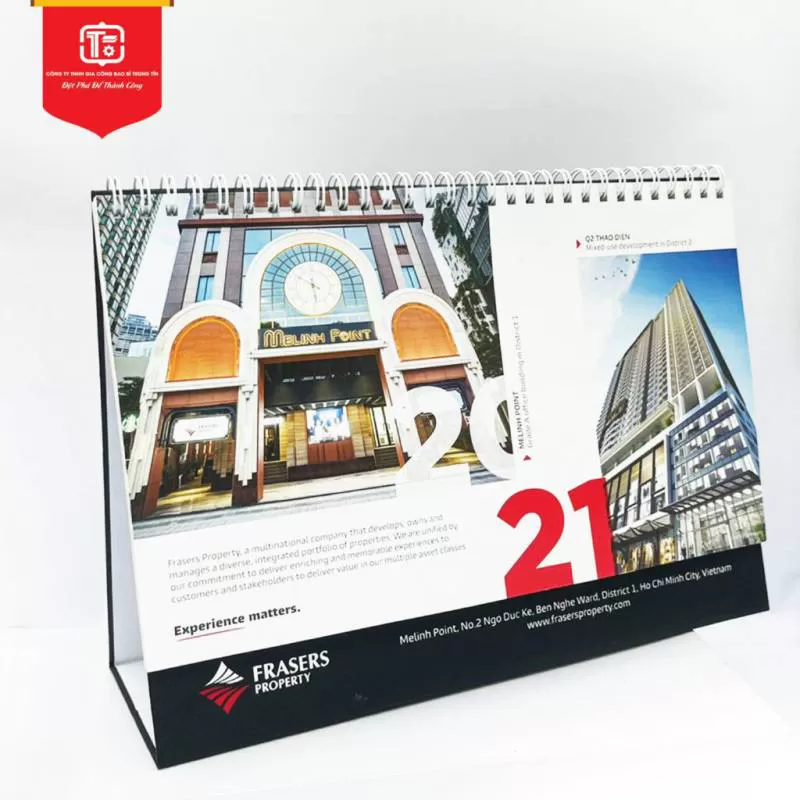 Lịch để bàn 2021 mẫu 02