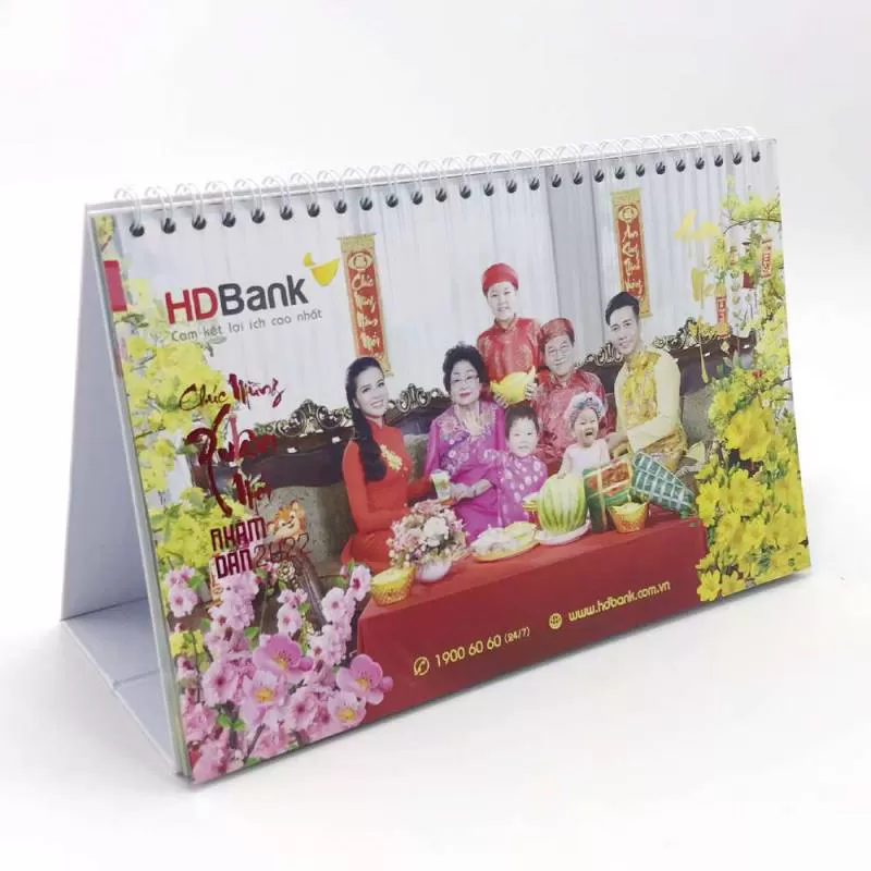 Mẫu lịch để bàn 2022 thiết kế riêng cho doanh nghiệp