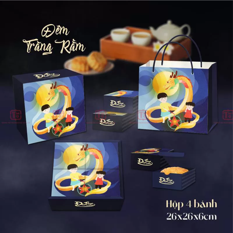 Hộp trung thu quà tặng 2023 chủ đề Đêm Trăng Rằm