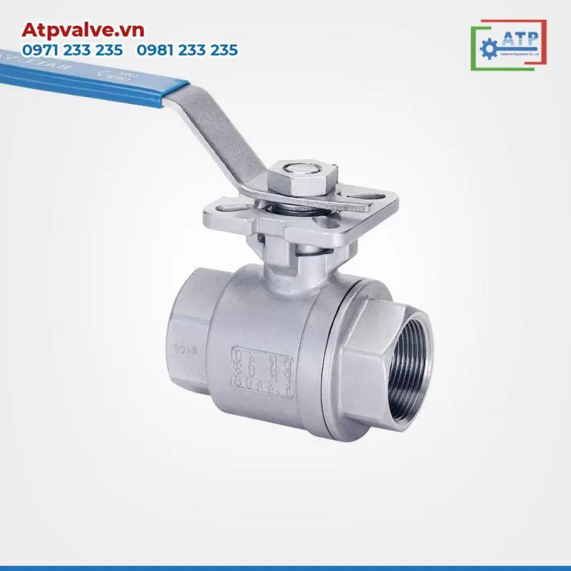 Van Bi Inox Nối Ren 2 Thân