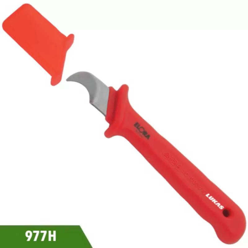Dao gọt vỏ cáp cách điện 977H lưỡi bán nguyệt Elora Germany 