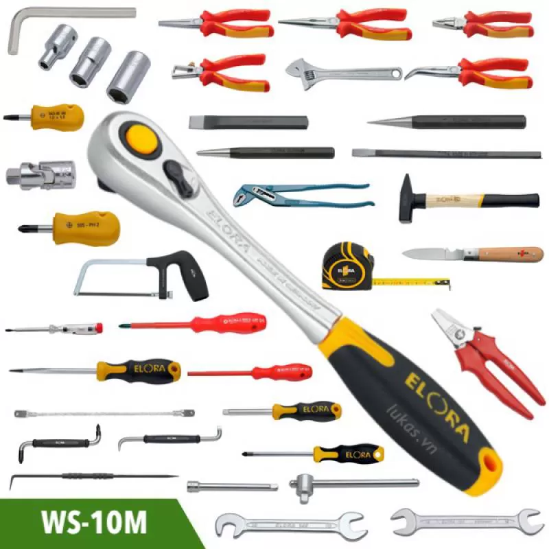 Bộ đồ nghề 75 món hệ mét WS-10M Elora Germany 