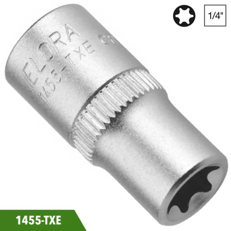 Socket sao 1/4 inch từ TX4 đến TX11, Elora 1455-TXE