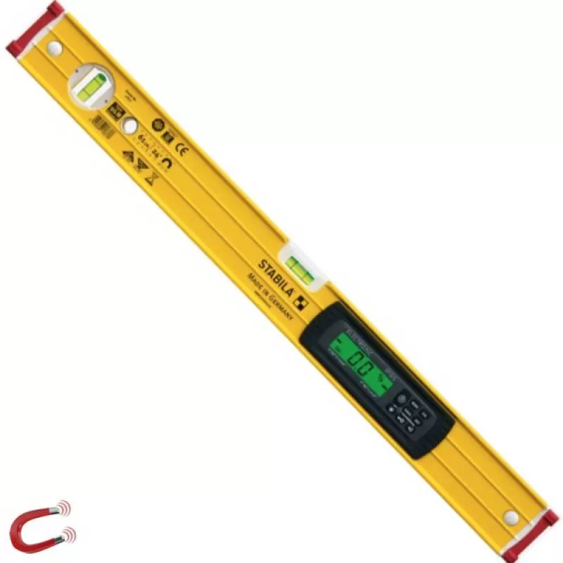 Thước thủy điện tử 183cm đế từ tính 17707 Stabila Germany 
