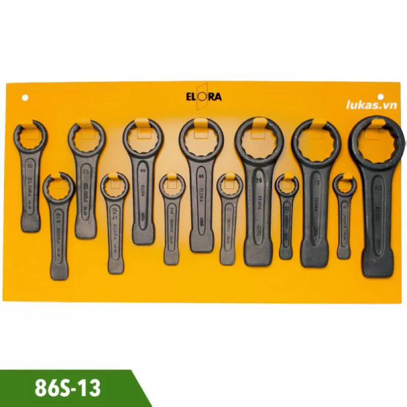 Bộ cờ lê đóng vòng 13 món từ 30-80mm ELORA 86S-13 