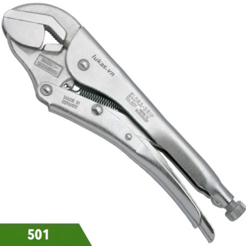 Kìm chết ngàm song song 250mm 501 Elora Germany 
