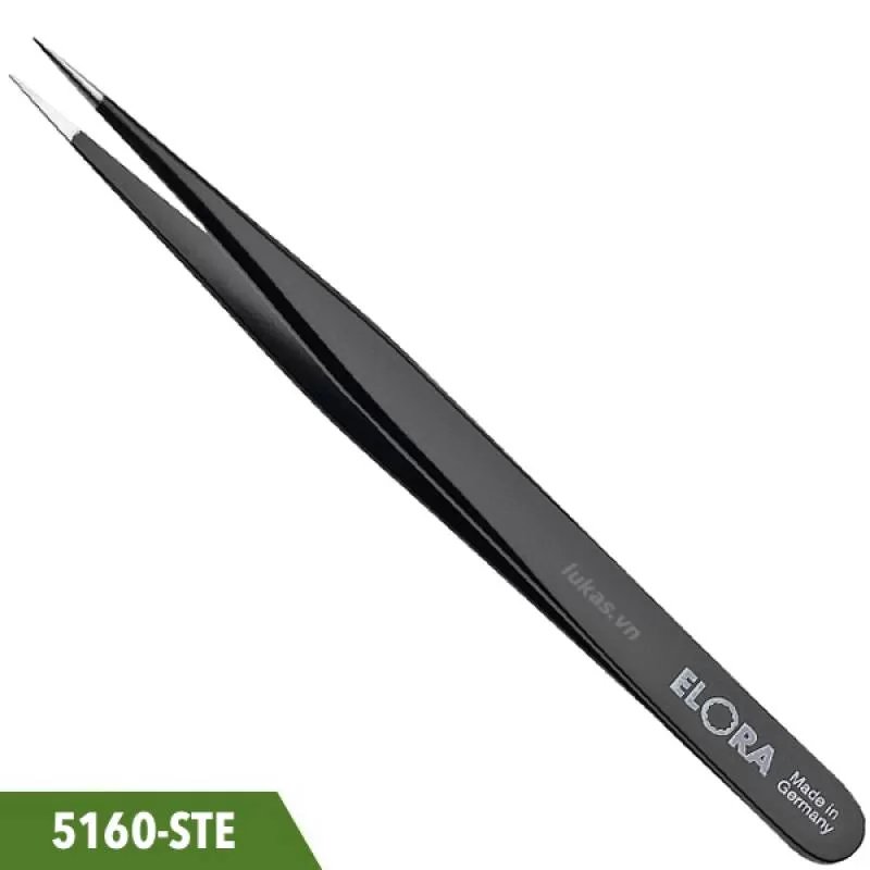 Nhíp mũi nhọn chống tĩnh điện ESD dài 120mm, Elora 5160-STE