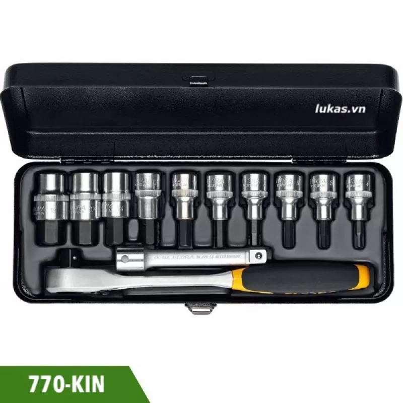 Bộ tuýp 9 và 12 món đầu vuông 1/2 inch, Elora 770-KIN series