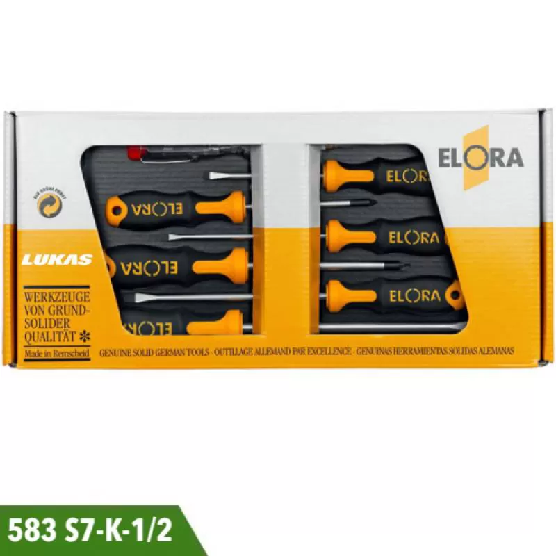 Bộ tua vít 7 món 583 S7-K-1 và 583 S7-K-2 Elora Germany 