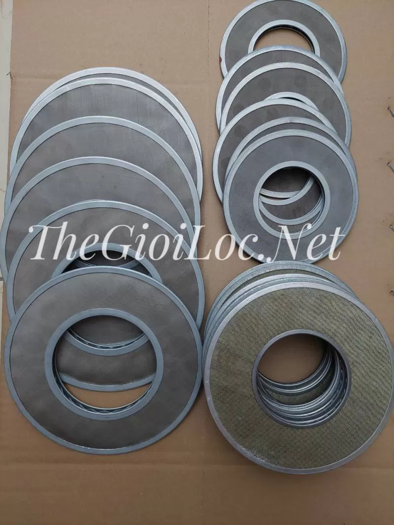 Đĩa (dĩa) lưới INOX 304 lọc dầu thủy lực đục lổ tròn