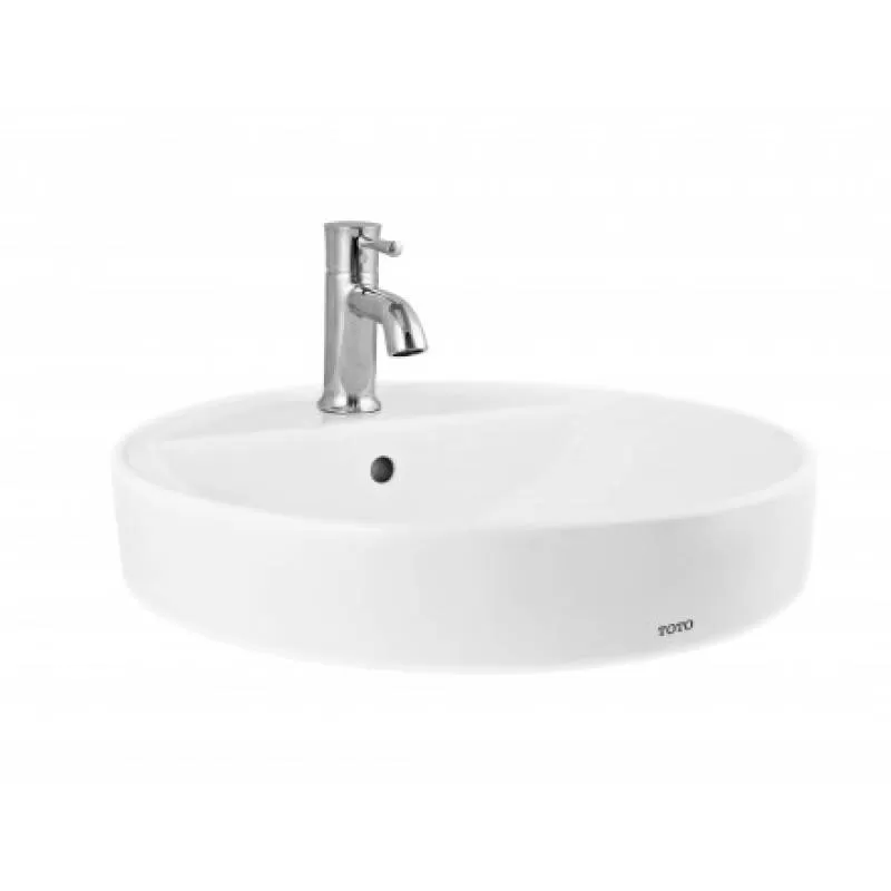 Chậu Lavabo TOTO LT700CTR#W Đặt Bàn Men Thường