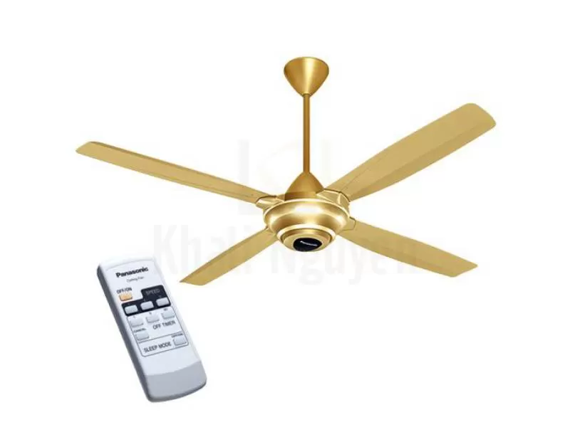 Quạt Trần 4 Cánh Panasonic F-56MZG-GO/F-56MZG-GOS Màu Vàng Ánh Kim 