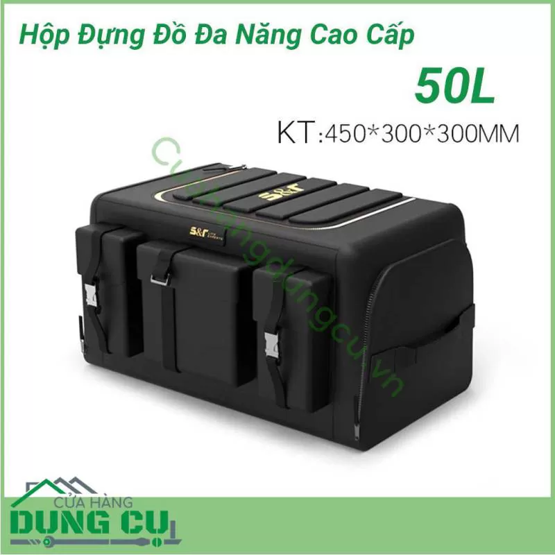 Hộp đựng đồ để cốp xe hơi đa năng 50L 