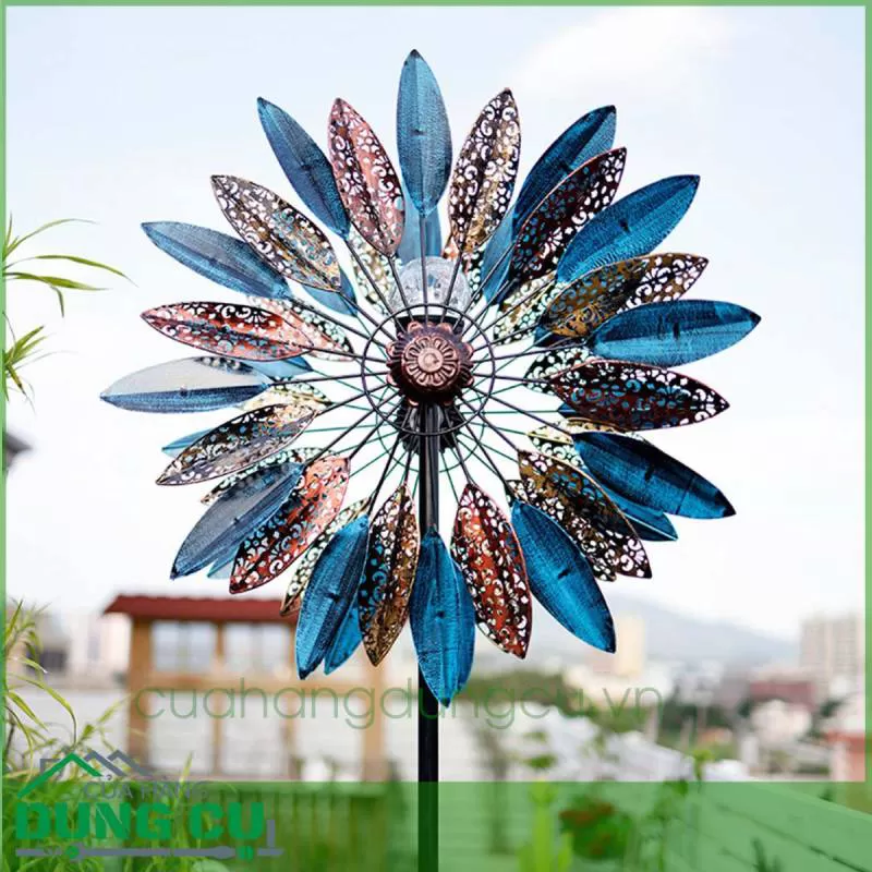 Chong chóng xoay gió cỡ lớn tới 62cm trang trí sân vườn