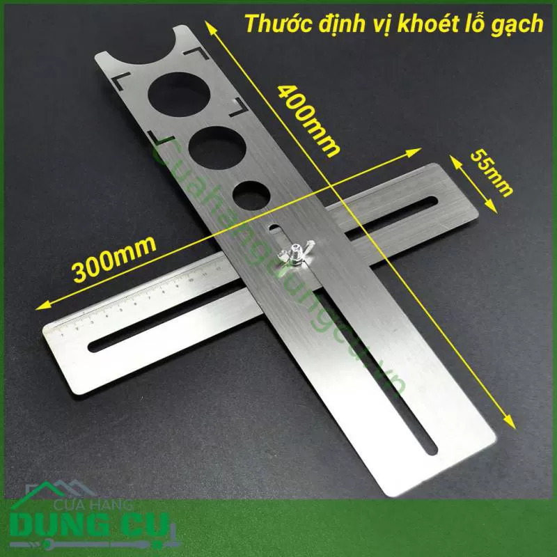 Thước định vị khoét lỗ gạch đa năng 