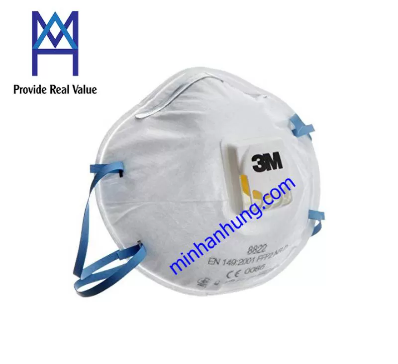 Khẩu trang 3M 8822 – Khẩu trang cao cấp lọc bụi mịn PM 2.5 có van thở