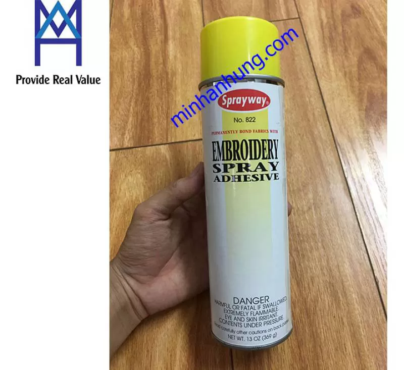 sprayway 822 – keo dán định vị 822 ngành may, in, thêu 
